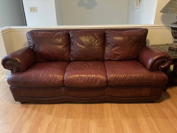 Leather couch 1