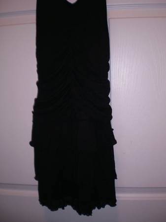 wild fable black ruched dress Women's Ruched Linen Slip Dress