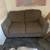 Gray/light gray love couch 1 thumbnail