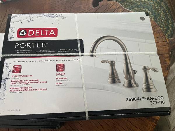 Delta Porter 2-Handle Bathroom Faucet in Brushed Nickel 1