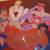 Title: Girls At The Red Salon - Hand Signed Serigraph - Bathing Suit 2 thumbnail