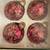 Christmas by Krebs 4 Red Gold Glitter Christmas Ball Ornaments 2 thumbnail