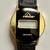 1980s Jordache Black and Gold Digital LCD Quartz Wrist Watch 1 thumbnail