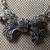 Vintage sterling silver marquisate bow station necklace 17" 2 thumbnail