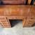 Vintage Cherry Double Pedestal Desk 5 Drawers Over 2 File Drawers 3 thumbnail