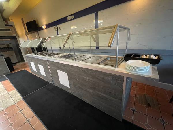 Two Self Contained Buffet Tables Sneeze Guard 1
