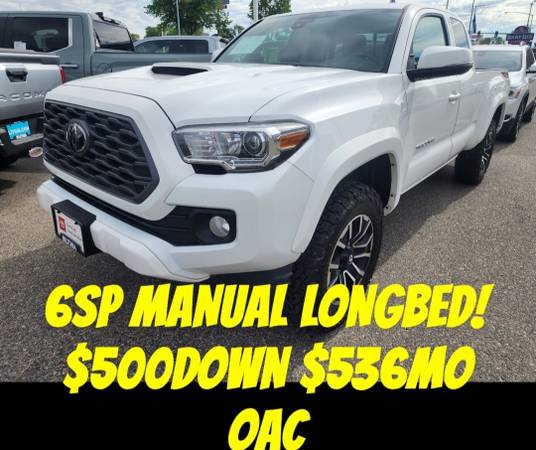 EXCAB MANUAL! 2020 Toyota Tacoma AccessCab 4x4 $500Down $536mo OAC 1
