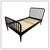 Twin Size Jenny Lind For Crate & Barrel Black Wood Spindle Bed Frame 1 thumbnail