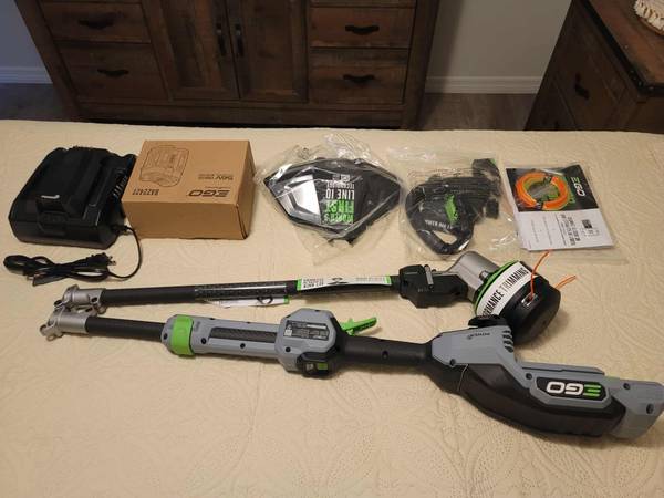 Ego 56v 16" Powerload String Trimmer Kit w/ Line IQ Battery & Charger 1