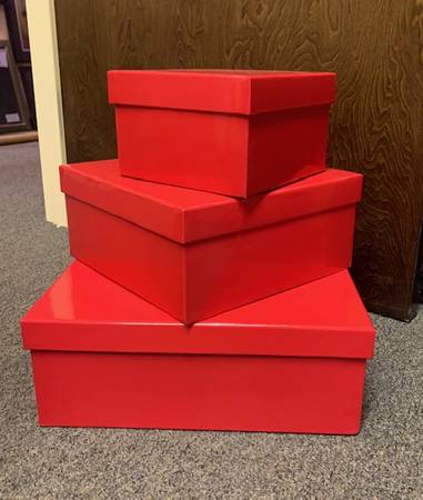 Gift Boxes - Glossy Red 1