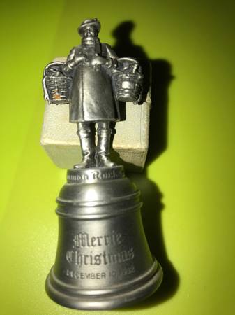 Norman Rockwell Pewter Bell 1