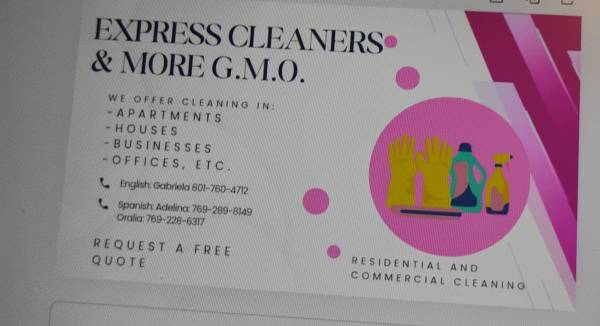 Express Cleaners and More cleaning services 1