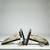 (2pc) Pair Contemporary Geometric Large Brass Table Lamps 9 thumbnail