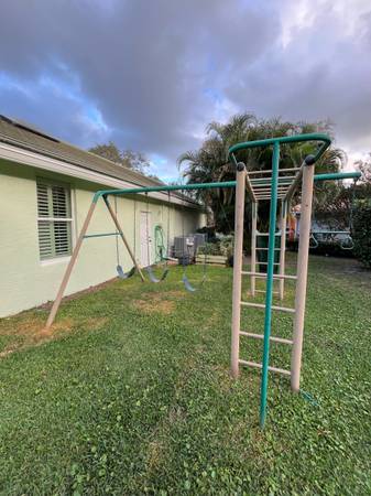 Lifetime swingset, monkey bars and slide 1