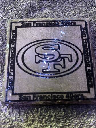 Slate Coaster 49ers 1