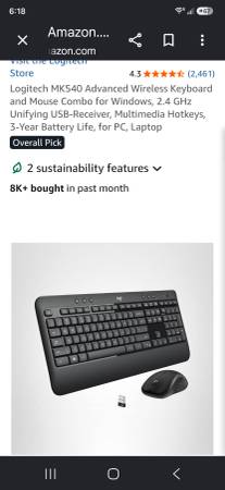 Logitech MK540 Wireless Keyboard and mouse -new in box 1
