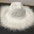 David’s Bridal White Rhinestone Bride Feather Cowboy Hat - NEW! 2 thumbnail