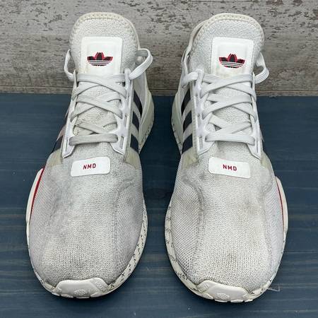 Adidas NMD_R1 V2 Japanese Print White Red Sneakers Men's US 11