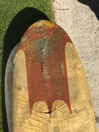 Vintage old surfboard longboard photo 8