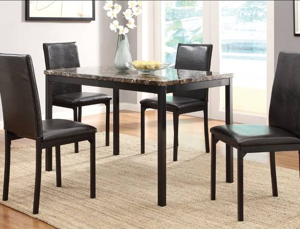 Tempe marbled dining set 1