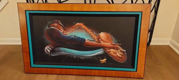 Custom Framed African American Black Art: "The Next Plateau" 1