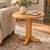 Solid Oak Round End Tables / Bistro Accent Tables Nightstand (Multiple Available 1 thumbnail