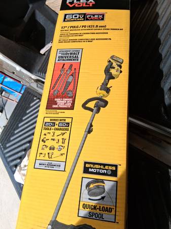 NEW Dewalt 60volt string trimmer. 1