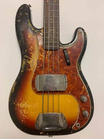 1964 Fender P Bass Sunburst – Pre-CBS – OHSC 1
