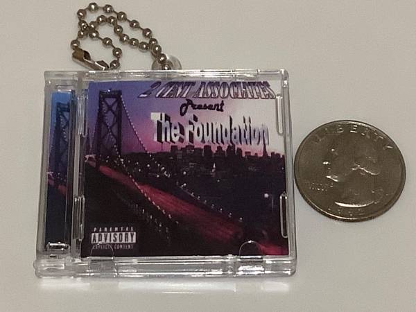2 CENT ASSOCIATES Mini CD Keychain Mr Silvarado Robz Martinez Bay Rap 1