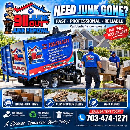 Full Service Junk Removal & Yard Debris Cleanouts Made Easy Call Today 1