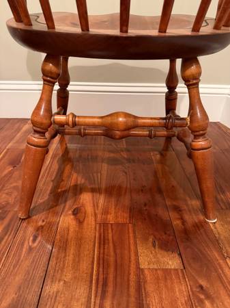 Early 20th Century Nichols and Stone Barely Back Windsor Arm Chairs.
