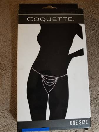 Crotch-less Chain G-string w/ Adjustable Back - Unopened 1