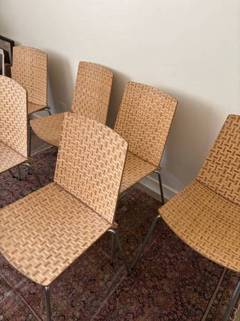 Set of 6 Vintage Ikea Eliot Chairs - furniture - by owner - sale