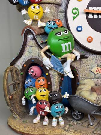 Vintage 2005 Danbury Mint M&M's Chocolate Factory 12” Wall Clock