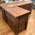 Black walnut solid island with dishwasher and copper sink 6 thumbnail