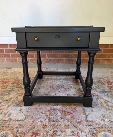 Drexel Black End Table or Nightstand 1