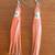 Squid Earrings - Orange 3 thumbnail