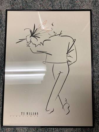 Framed Modernist Posters by Ty Wilson: "Secrets", "First Love",... 1