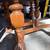 Solid oak dining table small to large with leaves Carvings 4 thumbnail