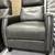 Gray Leather Pushback Recliners (2) 6 thumbnail