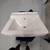 NEW, "STANDARD AMERICAN, WALL MOUNTED PORCELAIN SINK WITH DRAIN!! 2 thumbnail