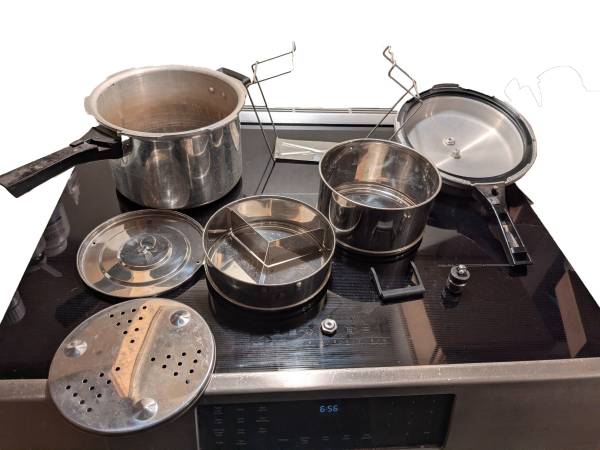 Manttra Pressure Cooker: 7 Quarts with accessories ($70 or b/o) 1