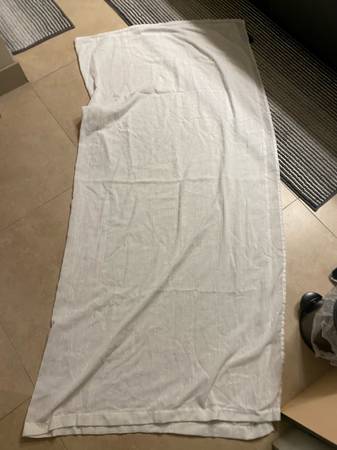 Lucky Brand White Patterned Shower Curtain 1