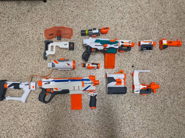 Nerf Modulus Collection + Tri-Strike + Attachments | Great Condition 1