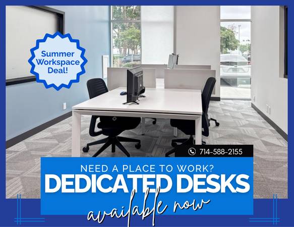 Dedicated Window Desk with 24/7 Access 1