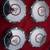 Mopar 69-74 Dodge RED LINE Dog Dish Hub Caps SET OF 4 Aluminum. 4 thumbnail