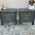 Refinished Thomasville Nightstand Set – Dark Gray, Bronze Pulls 11 thumbnail