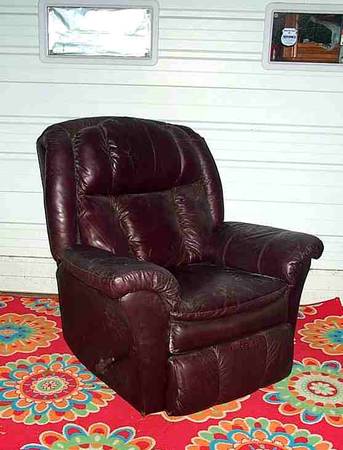 RECLINER Rocking Chair LANE FURNITURE Reclining Brown Rocker Made USA 1