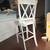 Four bar stools in light grey color. Cushions included. 4 thumbnail