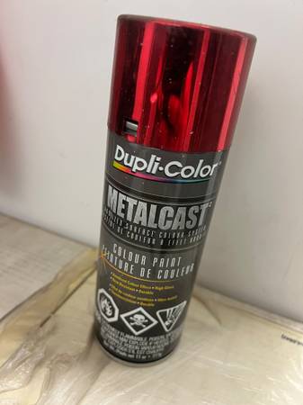 NEW CANS - RED Duplicolor metalcast paint 1